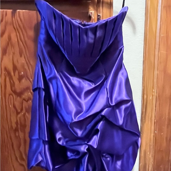 Jessica McClintock purple  Strapless Dress - Picture 3 of 9